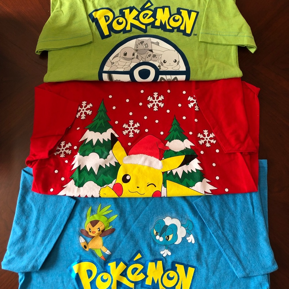Pokémon crew neck shirts